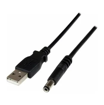 Datový kabel StarTech.com 1m USB to Type N Barrel 5V DC Power Cable - USB A to 5.5mm DC - 1 Meter USB to 5.5mm DC Plug (USB2TYPEN1M) - Elektrický kabel - USB (pouze napájení) (M) do DC jack 5,5 x 2,5 mm (M) - 1 m