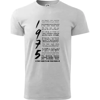 Pánské tričko Pro rockera k narozeninám 1975 - Triko extra velké (5-8XL) - 8XL ( Světlešedý Melír )