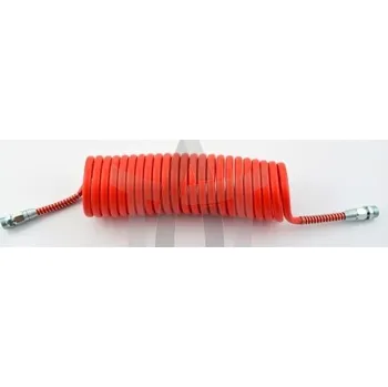 Příslušenství ke kompresoru Spirálová pneumatická hadice M22 červená PA/M22/7,5M/CZ