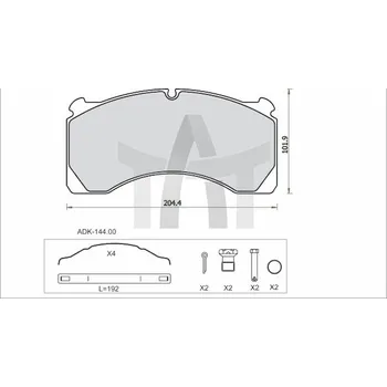 Autodíl Destičky brzdové Steinhof s montážní sadou Steinhof SM472-Z