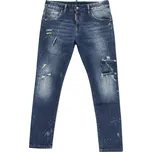 DSQUARED2 Cool Girl Blue džíny L Tmavě modrá