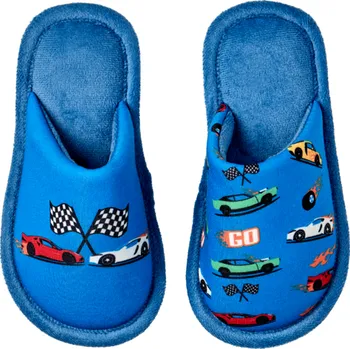 Chlapecké bačkory Veselé dětské papuče Rychlá auta