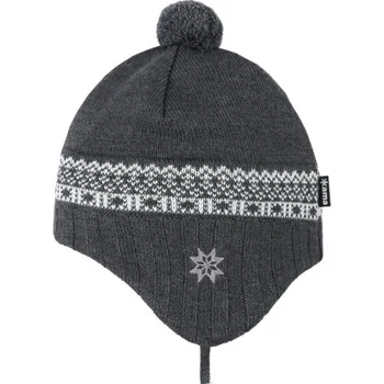 Čepice Kama dětská pletená Merino čepice B108 111 - tmavě šedá XS