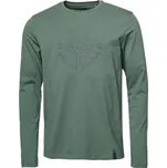 Pánské volnočasové tričko LOAP ALBORG M Zelená, Šedá