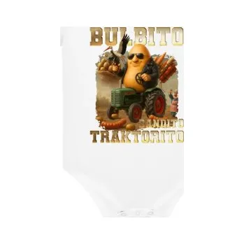 Žertovný předmět Bulbito bandito traktorito - brambor traktorista bandita - Italian Brainrot - dětské body s potiskem- Tričkový.cz