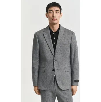 Pánské oblečení SAKO GANT FLANNEL HERRINGBONE SUIT JACKET ANTRACIT MELANGE