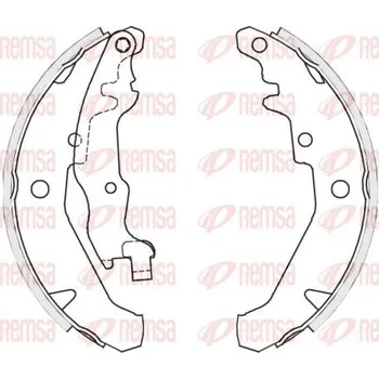 Brzdová čelist Brzdové pakny REMSA 4139.01