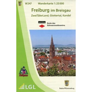 Cestování Wanderkarte 1:25 000 Freiburg im Breisgau