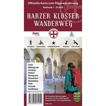 Harzer Kloster-Wanderweg 1:30 000 - Schmidt, Thorsten