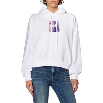 Dámská mikina MIKINA DIESEL F-REGGY-HOOD-L6 SWEAT-SHIRT BRIGHT WHITE