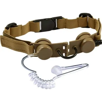 Taktický headset s hrdelním mikrofonem, pískový, Z. Tactical
