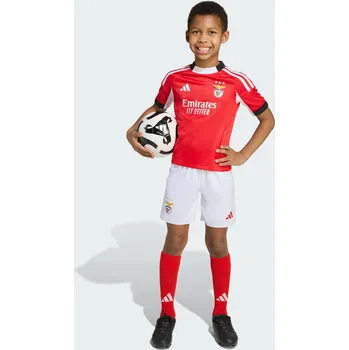 cyklistický dres ADIDAS Dětská domácí souprava Benfica 25/26 BÍLÁ|ČERVENÁ