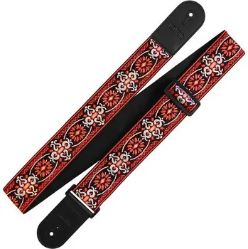 Kytarový popruh Richter Retro Red/Black + prodloužená záruka 3 roky
