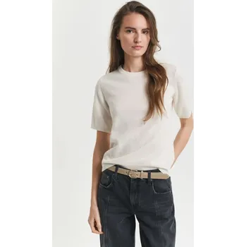 Dámský svetr SVETR GANT SUPERFINE LAMBSWOOL SS C-NECK CREAM