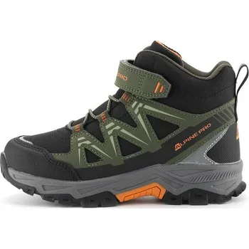 Dětská sportovní obuv Dětské turistické boty ALPINE PRO GRAZO 29 Khaki, Černá, Šedá