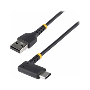 Datový kabel StarTech.com 6in (15cm) USB A to C Charging Cable Right Angle, Heavy Duty Fast Charge USB-C Cable, USB 2.0 A to Type-C, Durable and Rugged Aramid Fiber, 3A, S20/iPad/Pixel - High Quality Short USB Cha