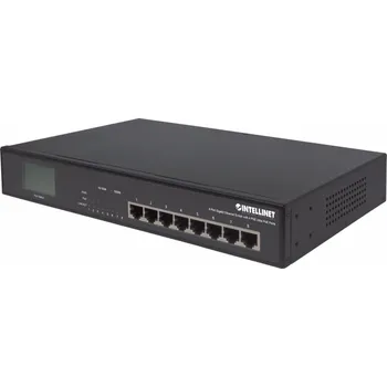 Switch Intellinet Network Solutions Přepínač GIGABIT 8xRJ45 / 4x PoE, LCD displej (561310)