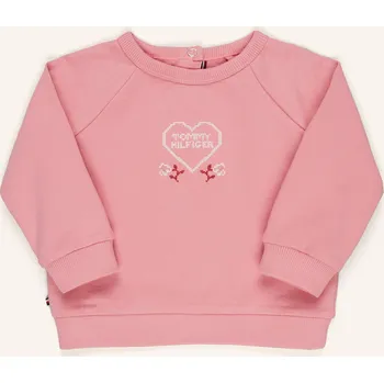 Dámská mikina Tommy Hilfiger Mikina pro miminko, růžová / bílá, 92