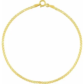 Šperk Zlatý náramek Curb Pancr ze žlutého zlata - 1,8 mm