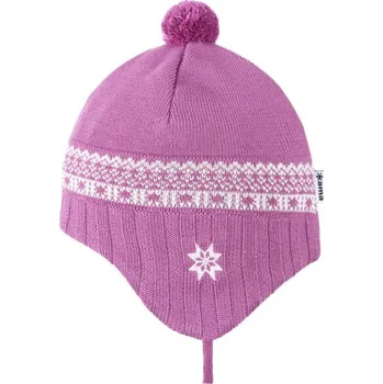 Čepice Kama dětská pletená Merino čepice B108 134 - růžová XS
