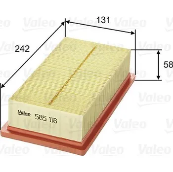 Vzduchový filtr Vzduchový filtr VALEO 585118