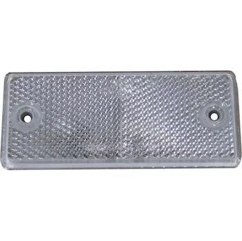 Příslušenství osvětlení automobilu Odrazka obdélníková bílá s otvory DOB34/B