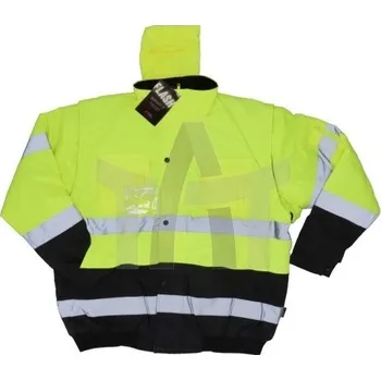 pracovní bunda Bunda reflexní zateplená XXL FLASH B 45447 KFY/XXL