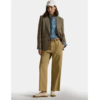 Polo Ralph Lauren Kalhoty z materiálu 211967729002 Béžová Straight Fit 2