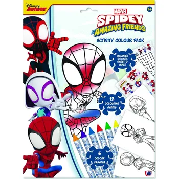 omalovánky Spidey Kniha aktivit s pastelkami