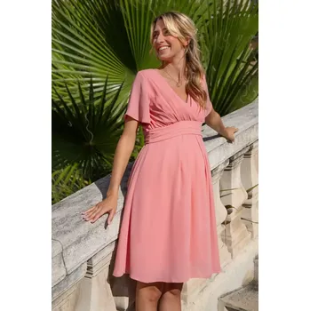 Těhotenské šaty Těhotenské a kojící společenské šifonové šaty Coral