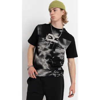 Chlapecké tričko Reporter Young | Chlapecké černé tričko s potiskem na přední straně - Barva ČERNÁ, Velikost 152 251-0440B-26-100-1