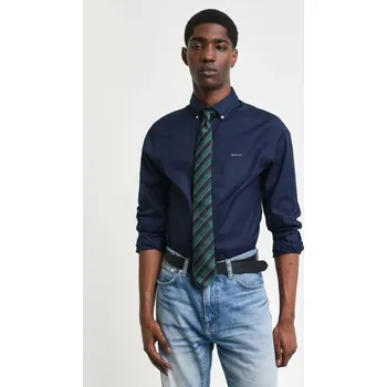 Pánská košile KOŠILE GANT SLIM PINPOINT OXFORD SHIRT MARINE
