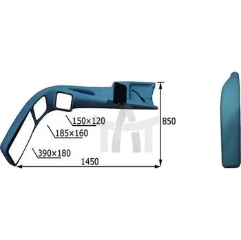 Auto zrcátko Zrcátko autobus IRIZAR manuální 1450*850 TANGDE TD-70-157A