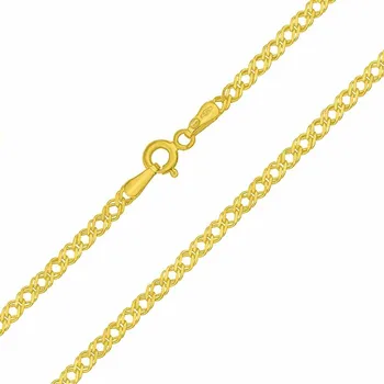 Šperk Zlatý řetízek Double Rombo ze žlutého zlata - 2,5 mm 50 cm