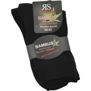 Pánské ponožky RS klasické unisex viskózové jednobarevné ponožky s froté chododlem mix1 43-46