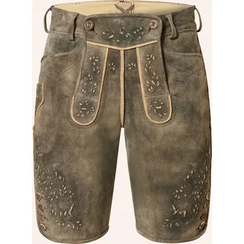 Pánské kalhoty Beckert Pánské Kožené Krojové Kalhoty Hocheck, khaki, 48