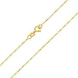 Zlatý řetízek Figaro ze žlutého zlata - 0,9 mm 36 cm
