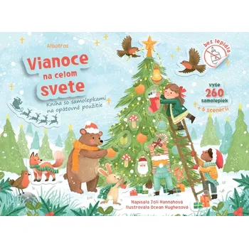 Cizojazyčná kniha Kniha so samolepkami - Vianoce na celom svete (Hannah Joli, 2024)