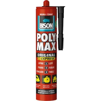 Průmyslové lepidlo BISON univerzální montážní lepidlo POLY MAX express black 425 g