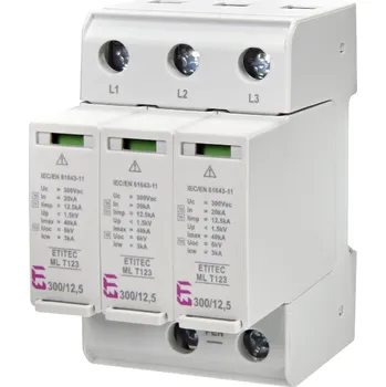 svodič přepětí ETI Elektroelement ETITEC ML T123 300/12,5 3+0 Svodič přepětí T1+T2+T3