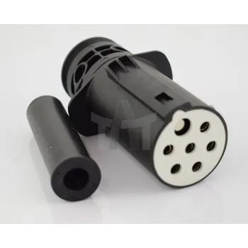 Elektrická zásuvka Zástrčka EURO plastová -S- s kolíkem MTX PGS-07-11S