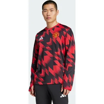 ADIDAS Předzápasové zahřívací tričko Manchester United 25/26 3XL ČERVENÁ