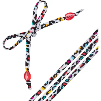 Korálek TRIBORD Náhradní šňůrky k dámským plavkám Nahia korálky bílé BÍLÁ