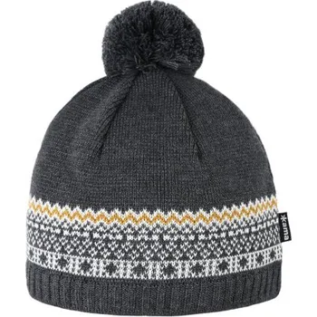 Čepice Kama dětská pletená Merino čepice B106 111 - tmavě šedá UNI