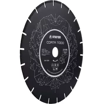 Brusný kotouč Kotouč diamantový segmentový CORTA 230x22,2mm STAYER