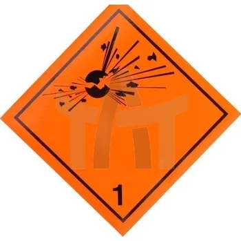 Značení Samolepka ADR 1 250x250 mm látky 00492 101-05W-108