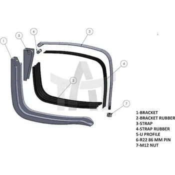Palivová nádrž Držák palivové nádrže 675x510 sada Hobi 51670000B