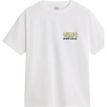 Pánská móda tričko Vans Shop Front - White/Sunny Yellow XL