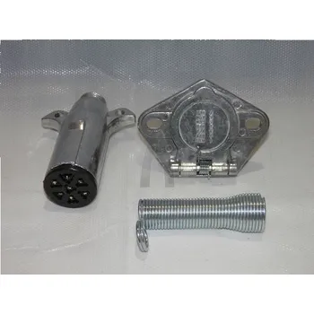 Elektrická zásuvka Sada zásuvka+zástrčka EURO N ALU MTX JC-003