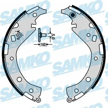 Brzdová čelist Sada brzdových čelistí SAMKO 89170